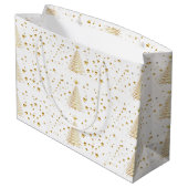 Gouden kerst large cadeautasje (Achterkant Gekanteld)