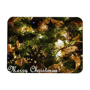 Gouden kerst magneet