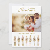 GOUDEN KERST NOTENKRAKER FOTO WENSKAART KAART (Voorkant)