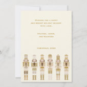 GOUDEN KERST NOTENKRAKER FOTO WENSKAART KAART (Achterkant)