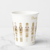 GOUDEN KERST NOTENKRAKERS PAPIEREN BEKERS (Voorkant)