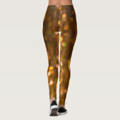 Gouden Kerst: Onscherp Abstracte achtergrond Leggings (Achterkant)