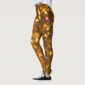 Gouden Kerst: Onscherp Abstracte achtergrond Leggings (Links)