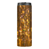 Gouden Kerst: Onscherp Abstracte achtergrond Thermosbeker (Achterkant)