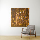 Gouden Kerst: Onscherp Abstracte achtergrond Wandkleed (In situ)