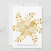 GOUDEN KERST ORNAMENT PARTY KAART (Achterkant)