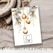 Gouden Kerst Ornamenten Logo Oorbel Stud Houder Visitekaartje