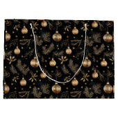 Gouden Kerst Ornamenten Pine Needles Vakantie Groot Cadeauzakje (Achterkant)