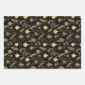 Gouden Kerst Ornamenten Pine Needles Vakantie Inpakpapier Vel (Voorkant 2)