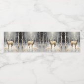 Gouden Kerst Rendier Vakantie Water Fles Label Waterfles Etiket (Enkel label)