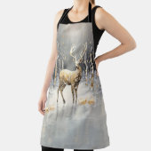 Gouden Kerst Rendieren Vakantie Schort (Insitu)