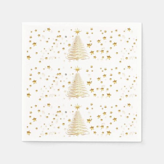 Gouden kerst servet (Voorkant)