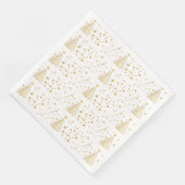 Gouden kerst servetten (Hoek)