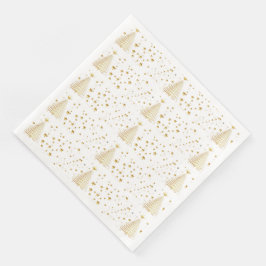 Gouden kerst servetten