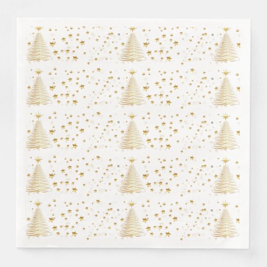 Gouden kerst servetten (Voorkant)