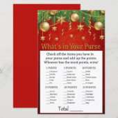 gouden kerst speelgoed Wat zit er in je handtas? (Voorkant / Achterkant)