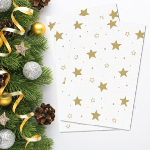 Gouden Kerst sterren wikkelen weefsel papier