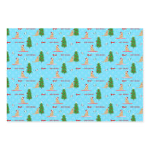 Gouden Kerst Strand Dag Gift Wrap Set 3