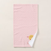 Gouden Kerst Strand Dag Roze Douche Gordijn Bad Handdoek (Handdoek)