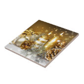 Gouden kerst tegeltje (Zijkant)