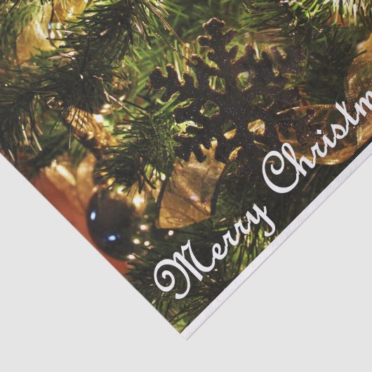 Gouden kerst tissuepapier (Detail)