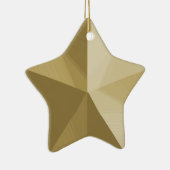 Gouden Kerstbal Aanpasbare Sjabloon Keramisch Ornament (Rechts)