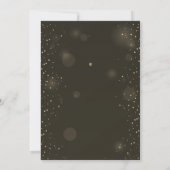 Gouden Kerstbal Glans Kerst Open Huis Kaart (Achterkant)