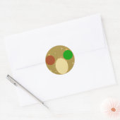 Gouden Kerstbal Sticker (Envelop)