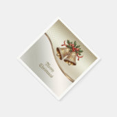 Gouden kerstballen Holiday servet (Hoek)