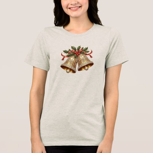 Gouden kerstballen Holiday Vrouwen T-shirt (Voorkant)