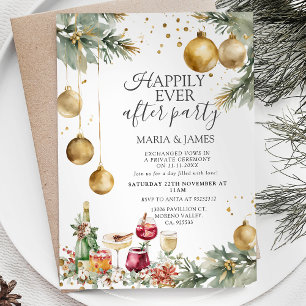 Gouden kerstballen Kerstmis Happily Ever After Fee Kaart