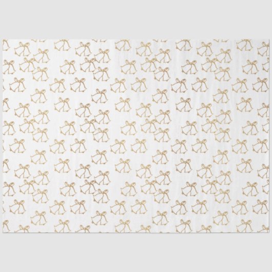 Gouden kerstballen Witte kerst Tissuepapier (Voorkant)