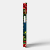 Gouden Kerstbel Omringd door Festieve Rode Bo Case-Mate iPhone Case (Achterkant / Rechts)