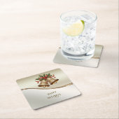 Gouden Kerstbellen Vakantie Papieren Onderzetter (Insitu)