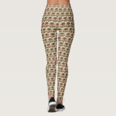 Gouden Kerstbellen Vakantielegging Leggings (Achterkant)