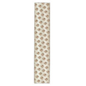 Gouden Kerstbellen Vakantietafel Runner Medium Tafelloper (Voorkant)