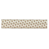 Gouden Kerstbellen Vakantietafel Runner Medium Tafelloper (Horizontaal)
