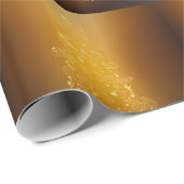 Gouden kerstbomen cadeaupapier (Rol Hoek)