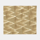 Gouden kerstbomen fleece deken (Voorkant (Horizontaal))