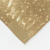 Gouden kerstbomen fleece deken (Hoek)