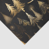 Gouden Kerstbomen Wrapping Decoupage Craft Tissuepapier (Detail)