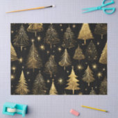 Gouden Kerstbomen Wrapping Decoupage Craft Tissuepapier (Craft)