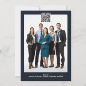 Gouden kerstboom 3D zakelijke groeten einde jaar Feestdagenkaart (Achterkant)