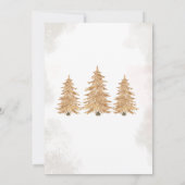 Gouden Kerstboom Baby Bingo Baby Shower Kaart (Achterkant)