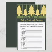 Gouden Kerstboom Baby Dieren Naam Spel (Voorkant / Achterkant)