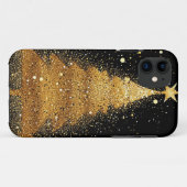 Gouden kerstboom Case-Mate iPhone case (Achterkant (horizontaal))
