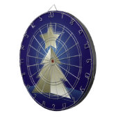 Gouden kerstboom dartbord (Voorkant Rechts)