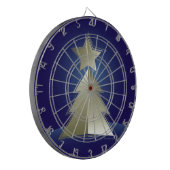 Gouden kerstboom dartbord (Voorkant Links)