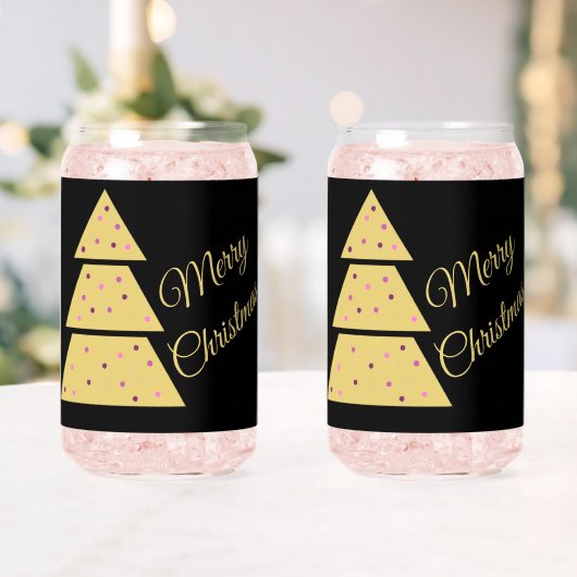 Gouden Kerstboom Drinkservies Set Blikvorm Glas (Insitu (Huwelijk))