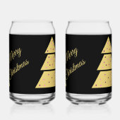 Gouden Kerstboom Drinkservies Set Blikvorm Glas (Links)